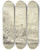 Triptych art skateboard deck of Simon Fokke Steinigung Einer Frau Vor Den Toren Einer Stadt by Simon Fokke (1712-1784)