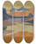 Triptych art skateboard deck of Helmer Osslund On The Way To Stora Sjfallet by Helmer Osslund (1866-1938)