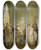 Triptych art skateboard deck of Mattheus Ignatius Van Bree An Unidentified Historical Subject by Mattheus Ignatius Van Bree (1773-1839)