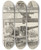 Triptych art skateboard deck of Joseph Pennell Guntesting by Joseph Pennell (1857-1926)