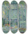 Triptych art skateboard deck of Henri Le Sidaner La Table Soleil Dans Les Feuilles Gerberoy by Henri Le Sidaner (1862-1939)