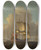 Triptych art skateboard deck of Thomas Mellish Shipping In The Thames Estuary by Thomas Mellish (1761-1766)