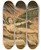 Triptych art skateboard deck of William Blake Satan Exulting Over Eve by William Blake (1757-1827)