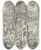 Triptych art skateboard deck of Johann Ludwig Ernst Morgenstern Zigeunerfamilie Unter Einer Eiche Am Waldrand Rastend by Johann Ludwig Ernst Morgenstern (1738-1819)