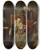 Triptych art skateboard deck of Jzef Simmler Catherine Jagiellon With Her Son Sigismund In Prison by Jozef Simmler (1823-1868)