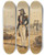Triptych art skateboard deck of Denis Auguste Marie Raffet General With Troops In Background by Denis Auguste Marie Raffet (1804-1860)