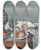 Triptych art skateboard deck of Paul Czanne Still Life With Onions by Paul Cezanne (1839-1906)