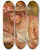 Triptych art skateboard deck of Pierreauguste Renoir Andre In A Hat Reading Andre En Chapeau Lisant by Pierre-Auguste Renoir (1841-1919)