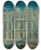 Triptych art skateboard deck of Alexander Harrison Nocturne Versailles by Alexander Harrison (1853-1930)