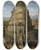 Triptych art skateboard deck of Flemish School 17Th Century The Tower Of Babel by Flemish School 17Th Century (17-)