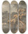 Triptych art skateboard deck of Joseph Barber Autumn Trees By A Lake by Joseph Barber (1757-1811)