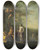 Triptych art skateboard deck of Cornelis Van Poelenburch Bacchus Venus And Ceres Under A Grapevine In A Pastoral Landscape With Putti Nymphs And Satyrs by Cornelis Van Poelenburch (1594-1667)