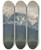 Triptych art skateboard deck of Ferdinand Katona View Of The High Tatras_1 by Ferdinand Katona (1864-1932)