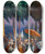 Triptych art skateboard deck of William James Glackens Sunday On The Marne by William James Glackens (1870-1938)
