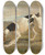 Triptych art skateboard deck of Jacqueslaurent Agasse A Pointer In A Landscape by Jacques Laurent Agasse (1767-1849)