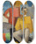 Triptych art skateboard deck of Roger De La Fresnaye Le Quatorze Juillet by Roger De La Fresnaye (1885-1925)