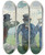 Triptych art skateboard deck of Vincent Van Gogh The Drinkers by Vincent van Gogh (1853-1890)