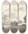Triptych art skateboard deck of Karel Dujardin Fire Bjerge Et Sel Og Fr I Forgrunden by Karel Dujardin (1622-1678)