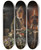 Triptych art skateboard deck of Hermann Kern Gemsehndler Im Weinkeller by Hermann Kern (1838-1912)