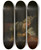 Triptych art skateboard deck of Aert De Gelder The Banquet Of Ahasuerus by Aert de Gelder (1645-1727)