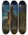Triptych art skateboard deck of Paul Von Spaun The Pizzolungo On The Island Of Capri by Paul Von Spaun (1876-1932)