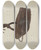 Triptych art skateboard deck of Vera Van Voris Spur_2 by Vera Van Voris