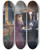 Triptych art skateboard deck of Harriet Backer Big Brother Playing by Harriet Backer (1845-1932)