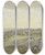 Triptych art skateboard deck of Carl Morgenstern Burghof Der Ruine Falkenstein Mit Ausblick Auf Die Mainebene Den Odenwald Und Die Rheinberge by Carl Morgenstern (1811-1893)