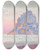 Triptych art skateboard deck of Paul Signac Mont Saintmichel Setting Sun by Paul Signac (1863-1935)