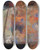 Triptych art skateboard deck of Odilon Redon Flower Clouds by Odilon Redon (1840-1916)