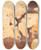 Triptych art skateboard deck of Lon Spilliaert Nature Morte Aux Navets Et Carottes by Leon Spilliaert (1881-1946)