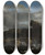 Triptych art skateboard deck of Jacob Van Ruisdael Landscape With Cascade_1 by Jacob Van Ruisdael (1628-1682)