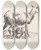 Triptych art skateboard deck of Nicolaes Pietersz Berchem Barberet Fr Med To Lam by Nicolaes Pietersz Berchem (1620-1683)