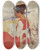 Triptych art skateboard deck of Joaqun Sorolla Sketch For Genoveva Segurola Zarauz by Joaquin Sorolla (1863-1923)