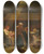 Triptych art skateboard deck of Adolph Tidemand Sunday Morning In A Farmers House by Adolph Tidemand (1814-1876)