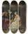 Triptych art skateboard deck of Jan Verkolje A Musical Company by Jan Verkolje (1650-1693)