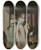 Triptych art skateboard deck of Louis Lopold Boilly La Visite Rendue The Visit Returned by Louis Leopold Boilly (1761-1845)