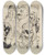 Triptych art skateboard deck of Max Beckmann Prosit Neujahr by Max Beckmann (1884-1950)