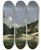Triptych art skateboard deck of Paul Czanne The Road by Paul Cezanne (1839-1906)