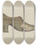 Triptych art skateboard deck of Alfred Denghausen Shoe Shop Sign_2 by Alfred Denghausen