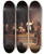 Triptych art skateboard deck of Rodrigo Gutirrez The Tlaxcalan Senate by Rodrigo Gutierrez (1948-1903)