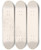Triptych art skateboard deck of Erasmus Von Engert Sketchbook Drawings Pl10 by Erasmus Von Engert (1796-1871)