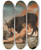 Triptych art skateboard deck of Nicolai Abildgaard Ymir Suckling The Cow Audhumla by Nicolai Abildgaard (1743-1809)