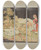Triptych art skateboard deck of Pearl Gibbo Cotton Cloth_2 by Pearl Gibbo
