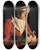 Triptych art skateboard deck of Willem Van Der Vliet An Old Woman By Candlelight by Willem van der Vliet (1584-1642)