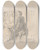 Triptych art skateboard deck of Daniel Nikolaus Chodowiecki Four Ladies Sitting Around A Table Occupied With Needlework Reading And Writing by Daniel Nikolaus Chodowiecki (1726-1801)