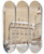 Triptych art skateboard deck of Franz Poledne Dbling by Franz Poledne (1873-1932)