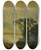 Triptych art skateboard deck of Arthur Bowen Davies Our River Hudson by Arthur Bowen Davies (1862-1928)