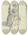 Triptych art skateboard deck of Johann Ludwig Aberli Ein Mann Auf Einem Stuhl Sitzend In Unterhaltung Mit Einem Mdchen by Johann Ludwig Aberli (1723-1786)