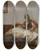 Triptych art skateboard deck of Jeanlon Grme A Bashibazouk Chieftan by Jean-Lon Grme (1824-1904)